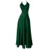 Summer new sexy backless hanging neck style grandmother green temperament fashionable white evening dress dress 67842