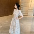 French high-end exquisite and super beautiful lace children's 2024 summer new light luxury retro temperament skirt