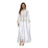 Cross border Muslim women's long robe from Europe and America, Dubai clothing from the Middle East, abaya embroidered robe, evening gown, foreign trade