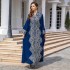 Middle East Foreign Trade Women's Evening Dress Muslim Women's Robe Sparkling Embroidered Abaya Dubai Robe Wholesale New