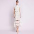 Spot Shot - French Style Palace Hollow Lace A-line Skirt Summer Stand up Collar Look Thin Dress for Women