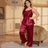 Foreign trade summer plus fat plus size sleepwear women's fashionable casual sleepwear two-piece set sexy women's home clothing wholesale