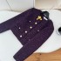 FairyJiang autumn new wool small fragrant woolen coat women's short style socialite woolen top with flowers