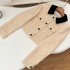 BY SPRING 2024 Spring/Summer New Collection Color Collar Beige Fragrance Jacket for Female Dating and Aging Girls