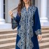 Middle East Foreign Trade Women's Evening Dress Muslim Women's Robe Sparkling Embroidered Abaya Dubai Robe Wholesale New