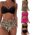 2024 New European and American Split High Waist Sexy Swimsuit for Women, Small Chest Gathering, Foreign Trade Wholesale, Bikini for Women