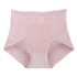 Lace high waisted, waist cinching, and hip lifting underwear for women, made of pure cotton, antibacterial, and strong waist cinching, seamless women's triangle pants