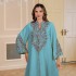 Dubai Middle East Robe Women's Abaya Clothing Women's Arab Women's Big Robe Musilin Embroidered Dress