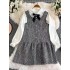 Exquisite Little Princess Star River Tank Top Skirt Sweet and Versatile Date Short Hairy Shiny Dress New Two Piece Set