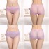 Women's lace underwear, women's plus size sexy transparent seamless mesh, cotton crotch, mid waist triangle underwear wholesale