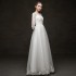 2023 New Bridal Wedding Dress with Simple One Shoulder Shoulder Style, Palace Style, Foreign Trade Dress, Hepburn Lace, Looks Thin