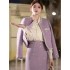 Mingyuan Xiaoxiang style coat versatile 2024 new high-end heavy industry sequin light luxury temperament slimming two-piece set