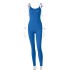 Top selling item in European and American foreign trade for spring 2024, new fashionable solid color yoga sports jumpsuit for women, one-piece hair replacement