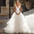 European and American foreign trade temperament, bride's mesh, fluffy wedding dress, wedding dress, outdoor lawn, simple and fashionable women's wedding