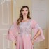 Cross border European and American Muslim Robe Women's Dubai Women's Elegant Dress Amazon Embroidered Women's Robe Wholesale