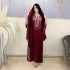 XQY500195 Middle Eastern Muslim Ethnic Clothing Fashion Hot Diamond Robe Saudi Party Dress