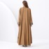 2024 Vacation - Palace Embroidered Tassel Horn Sleeve Retro Long Robe Hoodie Dress Two Piece Set