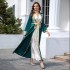 Middle East Cross border Arab Robe Muslim Light Luxury Embroidered Evening Dress Abaya Foreign Trade Women's Robe Wholesale