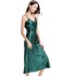 Cross border direct supply of imitation silk nightgowns for women, summer camisole skirts, V-neck sexy long sleepwear, supplied by home manufacturers