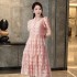 Age reducing lace small fragrance dress set for women 2024 summer new style temperament outfit, complete set