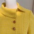 Yige Lira 2024 Autumn/Winter New Product Yellow Long Sleeve Temperament Short Top Coat Paired with Sexy Half Skirt for Women