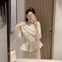 2024 New Style Dress, Elegant, High end, Fragrant, Sparkling, Waist up Coat, Half length Skirt Set, Women's Autumn/Winter