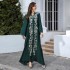 Middle East Foreign Trade Abaya Arab Robe Women's Embroidered Muslim Dubai Robe Cross border Wholesale Evening Dress