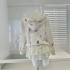 Reese Withers Cat Party Autumn Sweet Loose Small Design Sense Hoodie Half Skirt