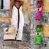 FD1425 in stock 2024 summer new cross-border women's fashion color blocked suspender mid long vacation style dress