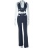 European and American style ins foreign trade women's solid color set sexy hanging neck vest metal decoration pants sports set