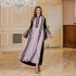 2024 Spot Abaya Muslim Middle East Women's Clothing Dubai Foreign Trade Splicing Embroidered Robe Dress Wholesale