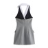 Foreign trade 2024 autumn new women's clothing European and American style spicy girl double breasted sleeveless hanging neck collar dress 9068589