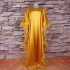 New African women's loose dress for foreign trade, luxurious full surround, lightweight feather bat sleeves, high slit robe