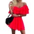 FC971 in stock 2023 cross-border summer new one shoulder sleeveless ruffle sexy mini chiffon dress