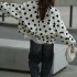 Cross border women's clothing 2024 autumn new item European and American women's long sleeved fashionable printed small jacket casual jacket in stock