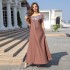 Foreign trade Muslim women's long robe Muslim Middle East light luxury sequin dress Abaya evening dress wholesale