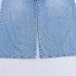 Foreign trade 2024 summer new women's clothing European and American style sexy leak back hanging neck long denim jumpsuit 6147125