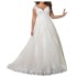 Foreign trade trailing wedding dress hot selling new one shoulder fluffy veil dress, physical wedding dress manufacturer wholesale plus size wedding dress