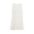 Foreign Trade 2024 Summer New European and American Style Wide Fold Button Knitted Mini Dress 3859025