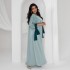 XQY500215 Amazon Foreign Trade Middle East Dubai Arab Women's Fashion Hot Diamond Contrast Satin Robe