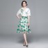 2024 Summer New Fashionable Aging Set Design Sense Top Embroidered Butterfly Mesh Skirt Two Piece Set