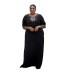 Foreign trade source: African plus size women's dresses, loose and diamond studded elegant robes