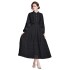 Spot shooting 5111- Versatile Fashion New Product Collar Splicing Lace Lantern Sleeve Shirt+High Waist Half Skirt Set