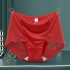 New Product: Light Luxury Lace Silk Medium High Waist Underwear for Women, Sexy Large Size, Silk Crotch, No Trace, Hip Wrapping Triangle Pants