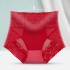 Spring and summer abdominal and hip lifting high waisted lace underwear for women, shaping and beautifying the body, sexy and antibacterial pure cotton women's triangle underwear