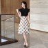 The atmosphere of the living room is elegant, with small flying sleeves and embroidered dresses for women in 2024. The new summer style is light luxury and high-end