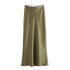 Foreign Trade 2024 Summer New Women's Clothing French Fashion Silk Texture High Waist Long Half length Skirt for Women 8632845