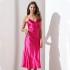 Manufacturer's direct supply of sleepwear, women's summer camisole nightgown, sexy V-neck long nightgown, home sleepwear