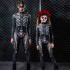 FD518 in stock 2024 Halloween women's clothing human skeleton printing party cosplay tight jumpsuit women