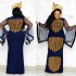 Foreign trade African dresses, fashionable mesh, flared sleeves, rhinestone wrapped buttocks, fish tail, oversized elastic long skirt, source in stock